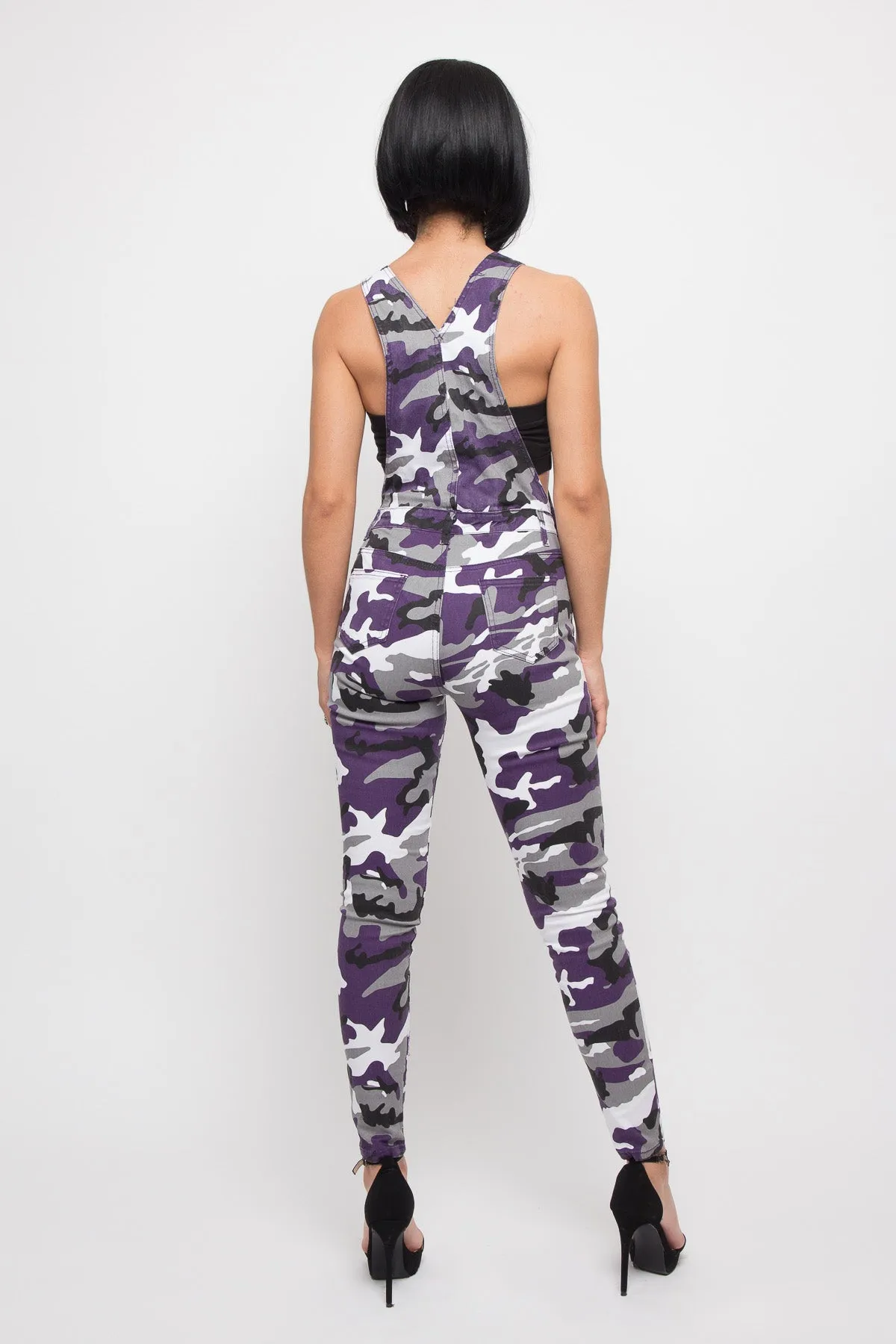 Women's Camo Color Overalls