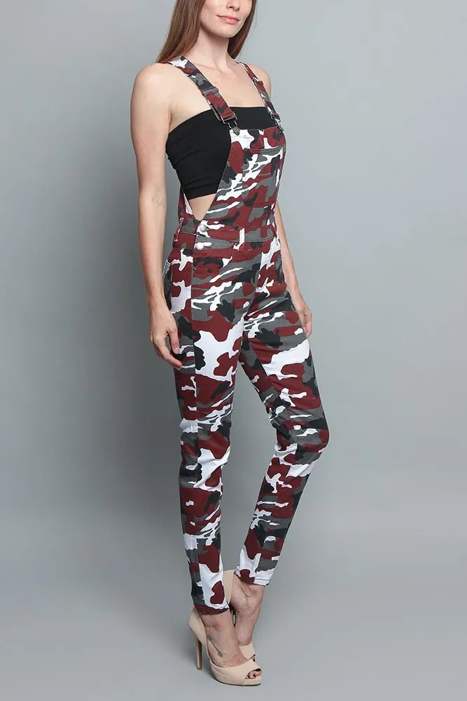 Women's Camo Color Overalls