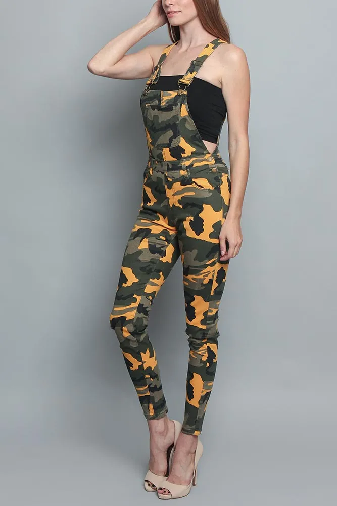 Women's Camo Color Overalls