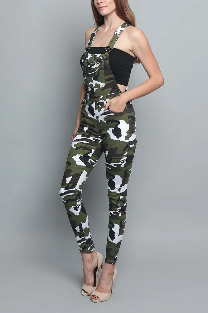 Women's Camo Color Overalls