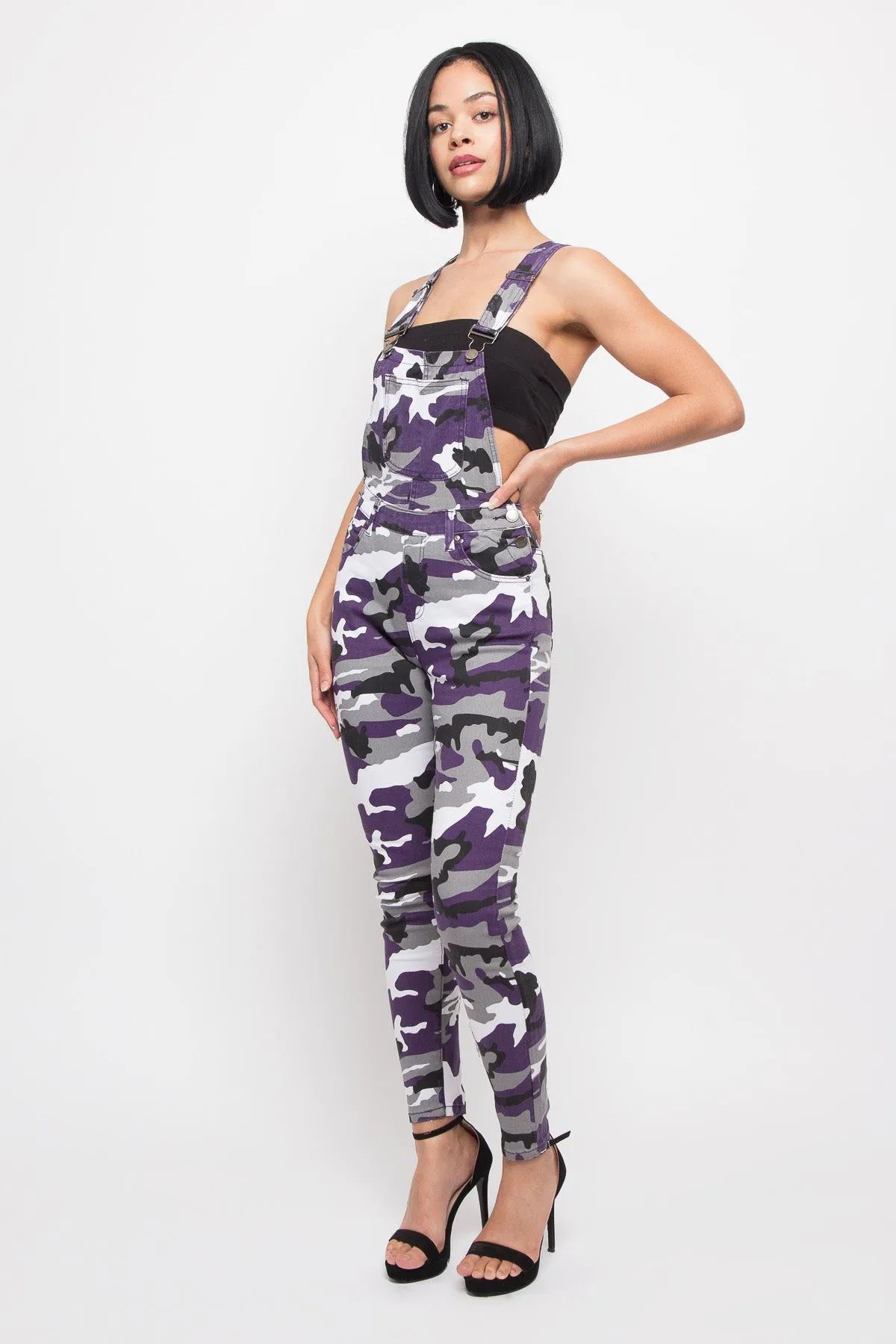 Women's Camo Color Overalls