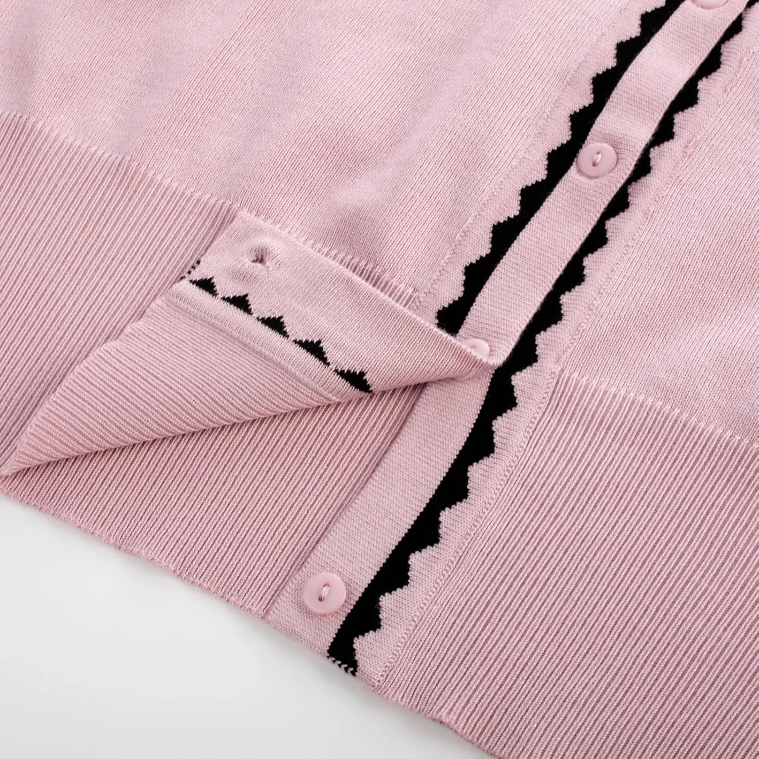 Women's Cardigan Sweater Color Block Long Sleeve Crew Neck Knit Cardigan Trendy Cropped Cardigan Shrug