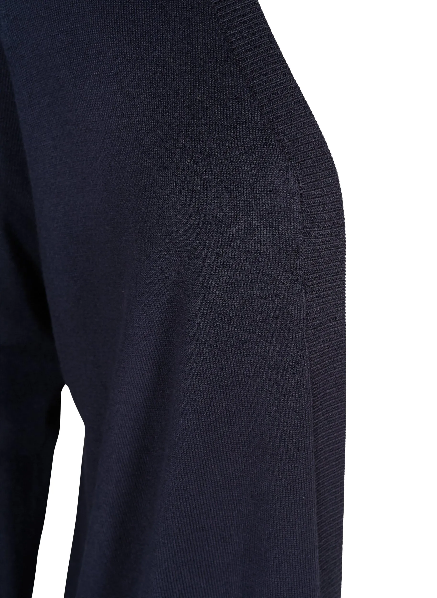 Navy Zizzi Carrie Longline Cardigan for Women